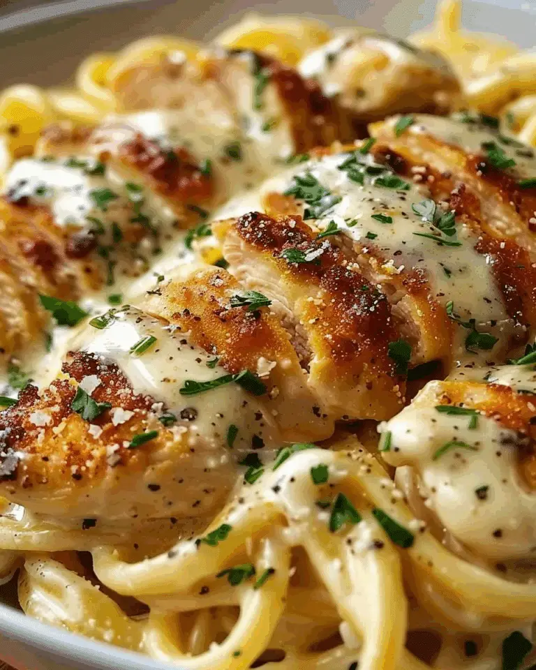 Garlic Parmesan Cheddar Chicken Linguine in Creamy Butter Sauce
