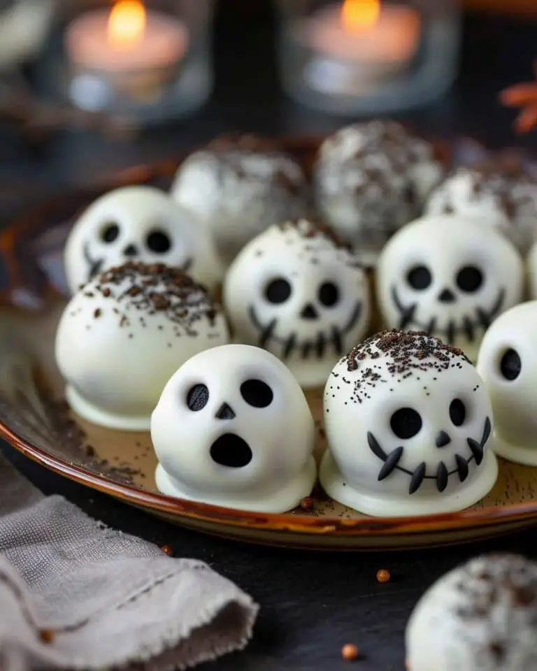 Spooky Ghost-Shaped Oreo Truffles