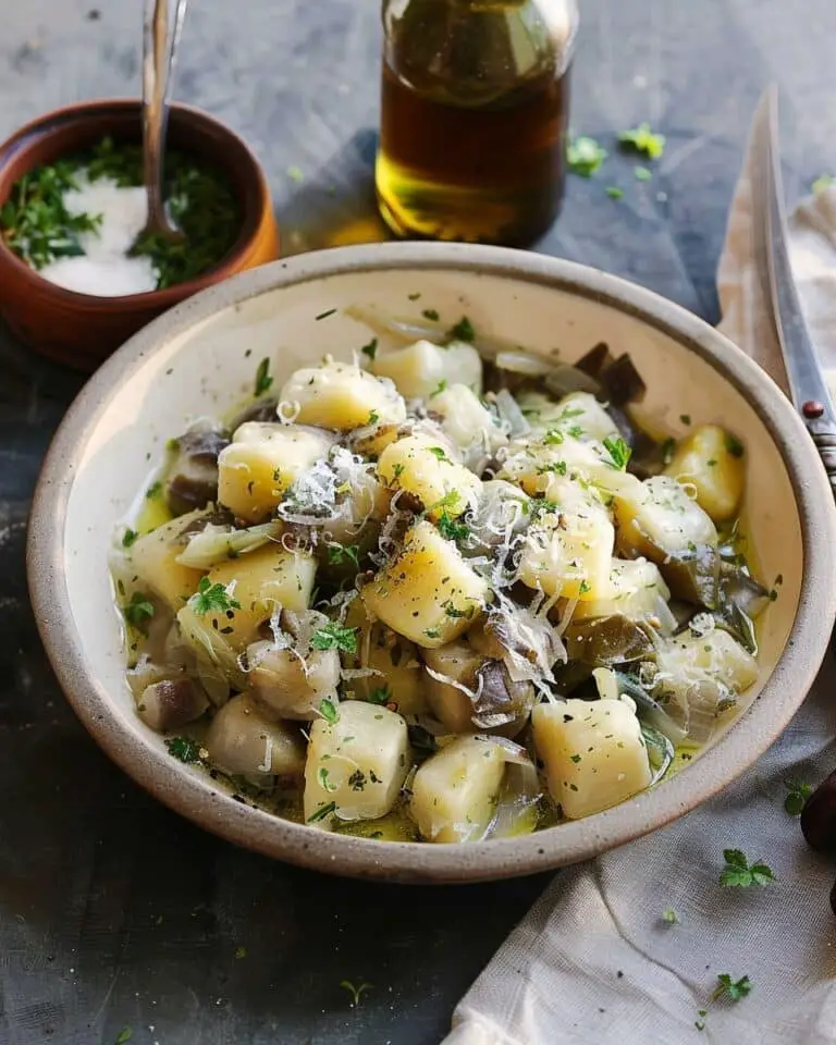 Buckwheat Gnocchi with Cabbage, Potatoes and Fontina