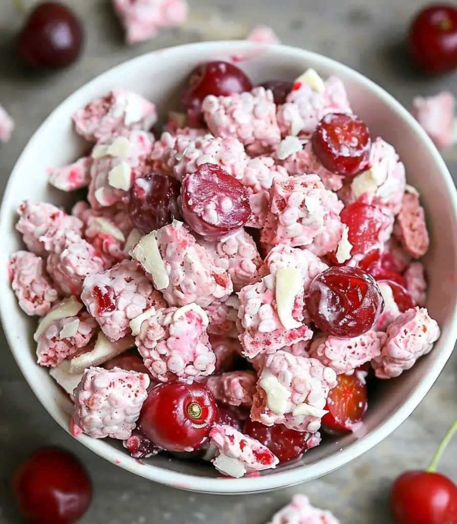 Cherry Cheesecake Puppy Chow