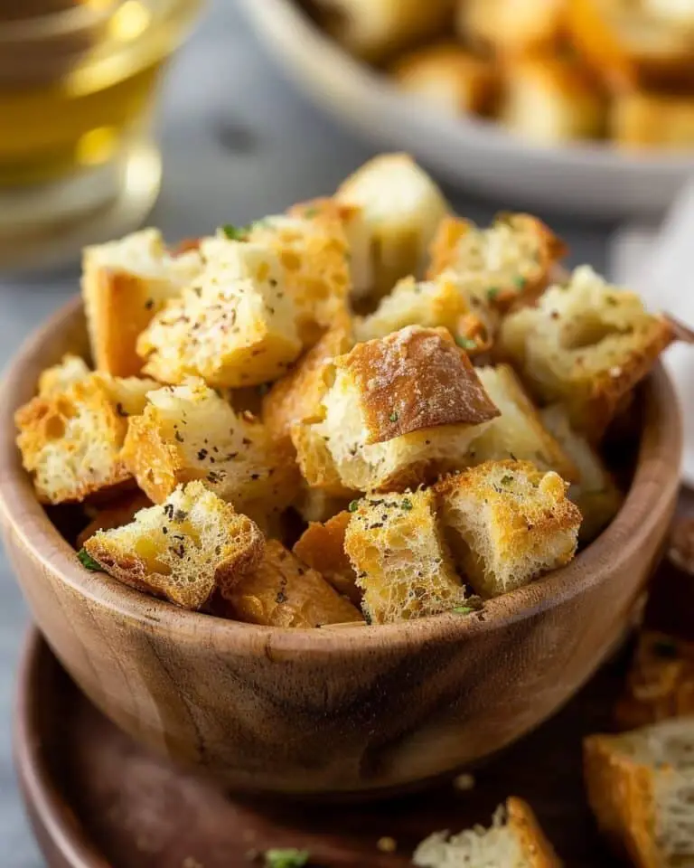 Yummy Garlic Croutons