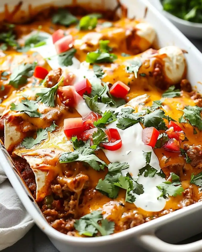 Easy Ground Beef Enchiladas