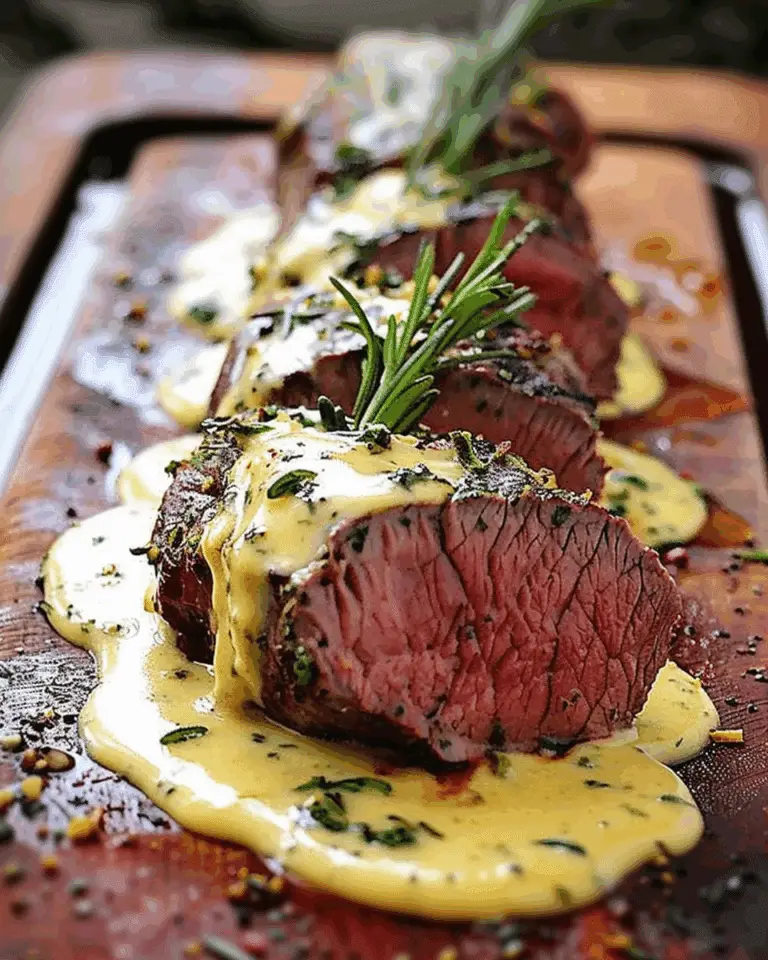 Garlic-Herb Beef Tenderloin with Creamy Béarnaise