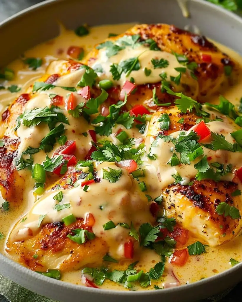 Mexican Chicken with Cheese Sauce