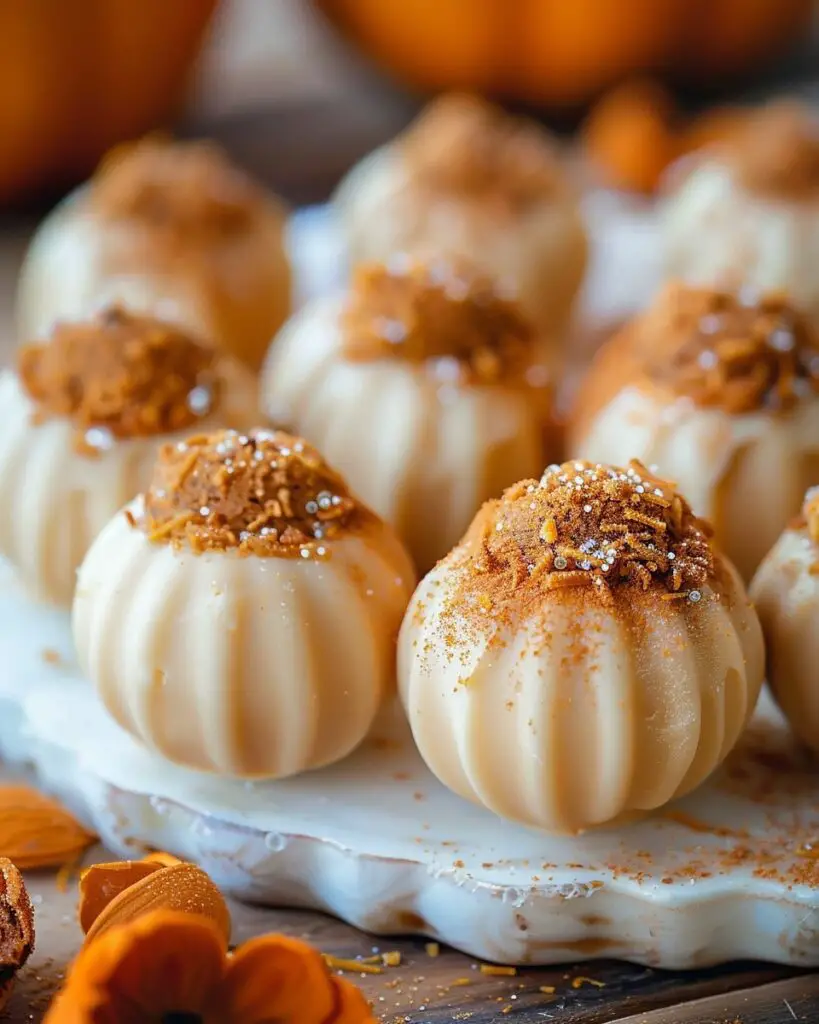 Pumpkin Cheesecake Truffles