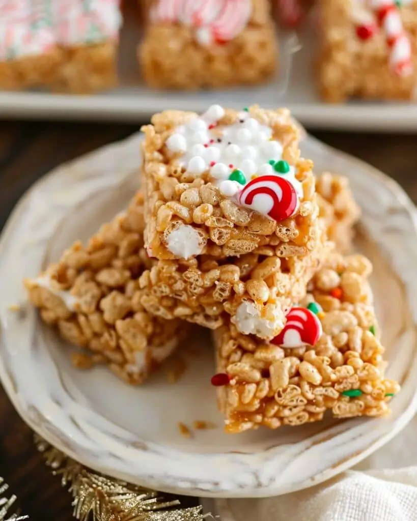 Gingerbread Rice Krispie Treats