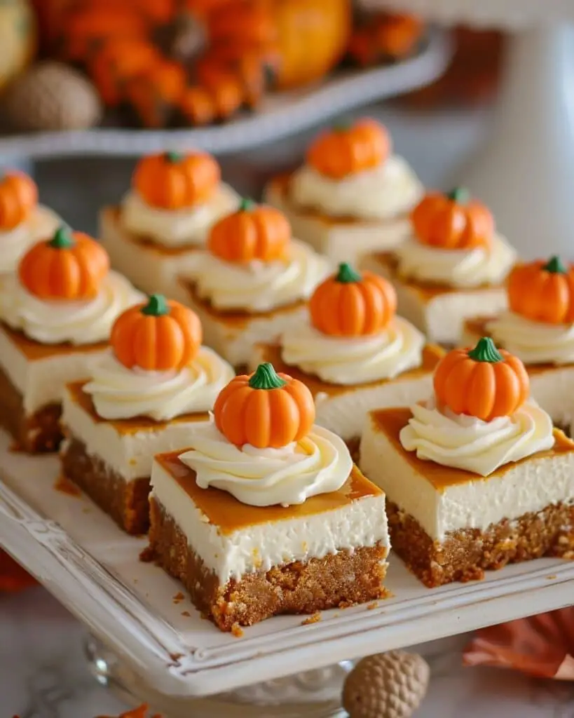 Pumpkin Spice Cheesecake Bars