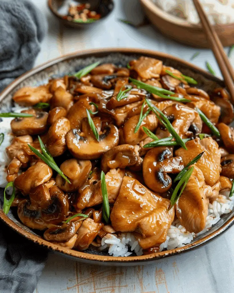 Chinese Chicken with Mushrooms