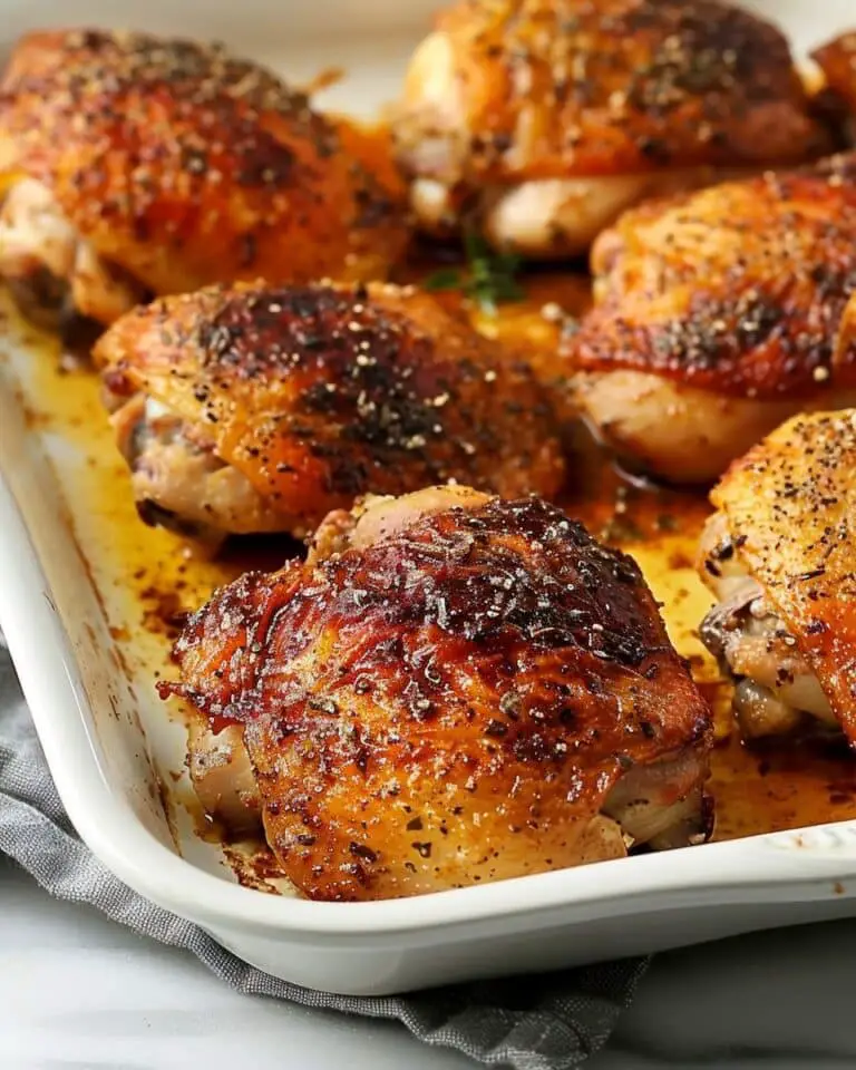 Crispy Baked Chicken Thighs