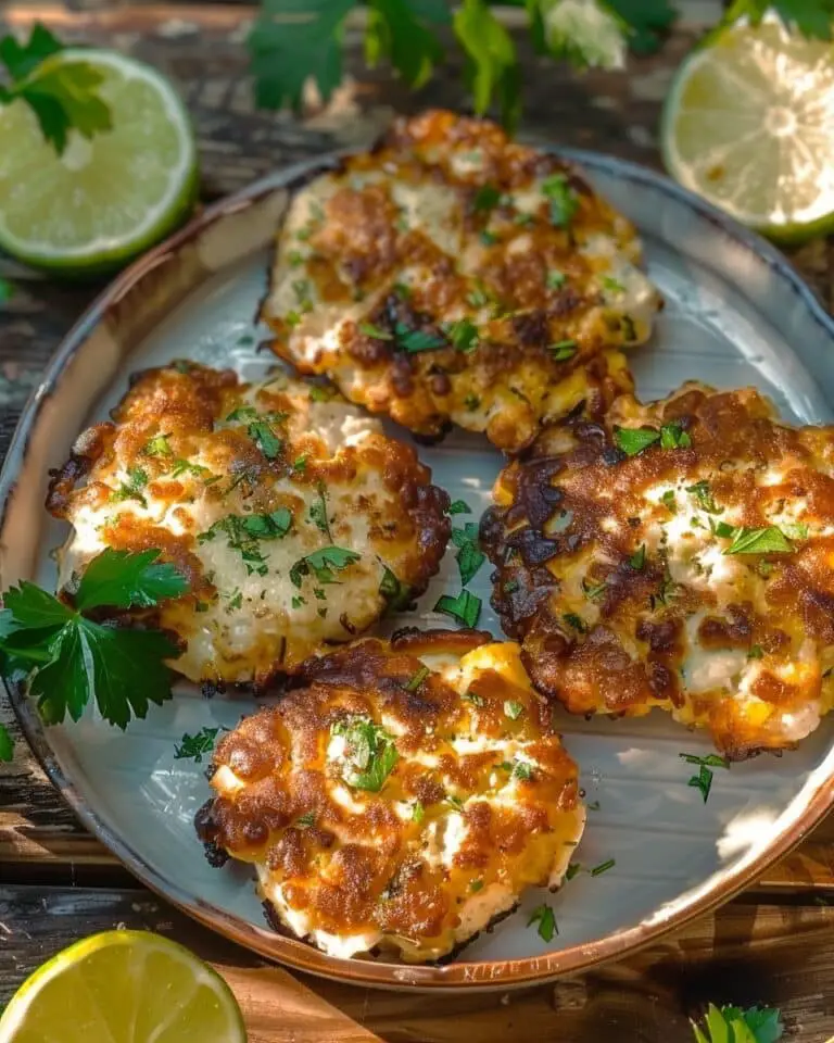 Crispy Cheesy Chicken Fritters