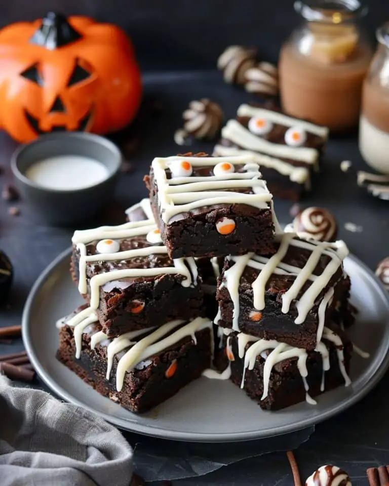 Spooky Mummy Brownies