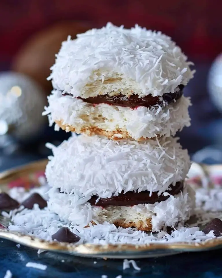 Coconut Snowball Choco Sandwich