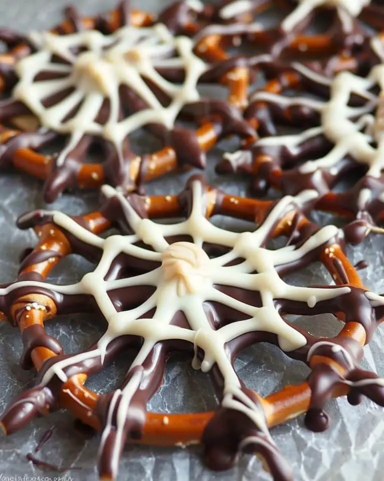 Chocolate Pretzel Spider Web – White Gunpowder