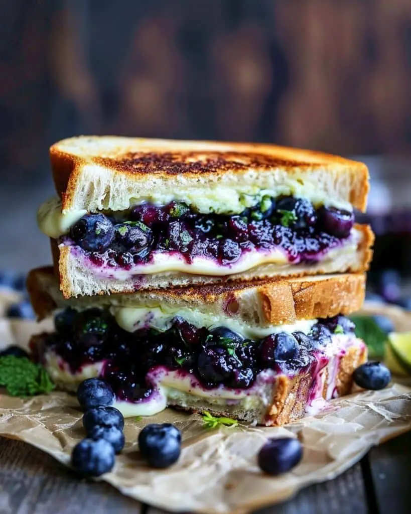 Gourmet Blueberry Grilled Cheese