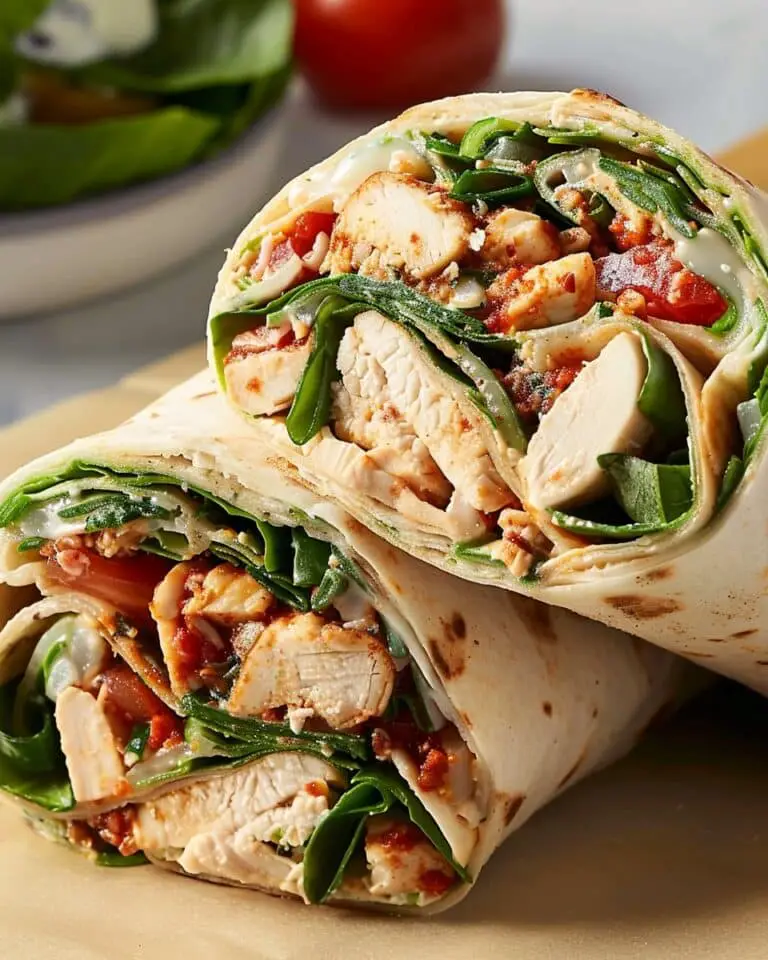 Tuscan Chicken Wrap