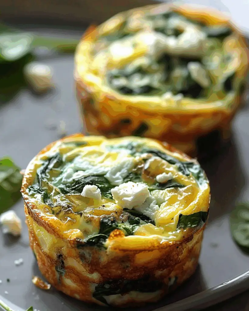 Quick & Healthy Egg Muffins with Spinach and Feta
