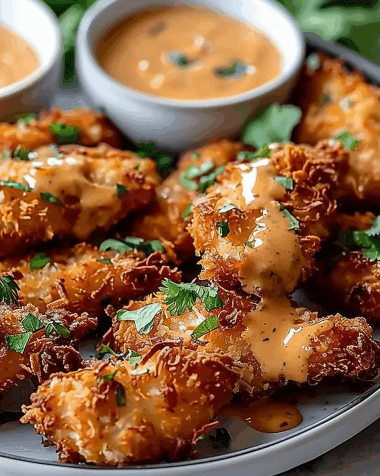 Crispy Coconut Chicken with Creamy Bang Bang Sauce