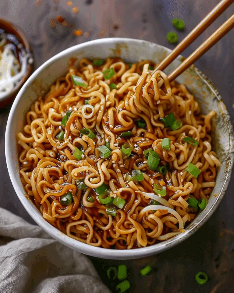 Easy Saucy Ramen Noodles