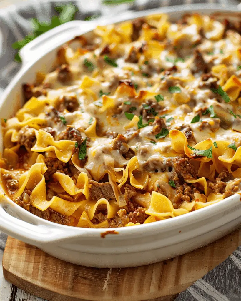 Sour Cream Beef Noodle Casserole