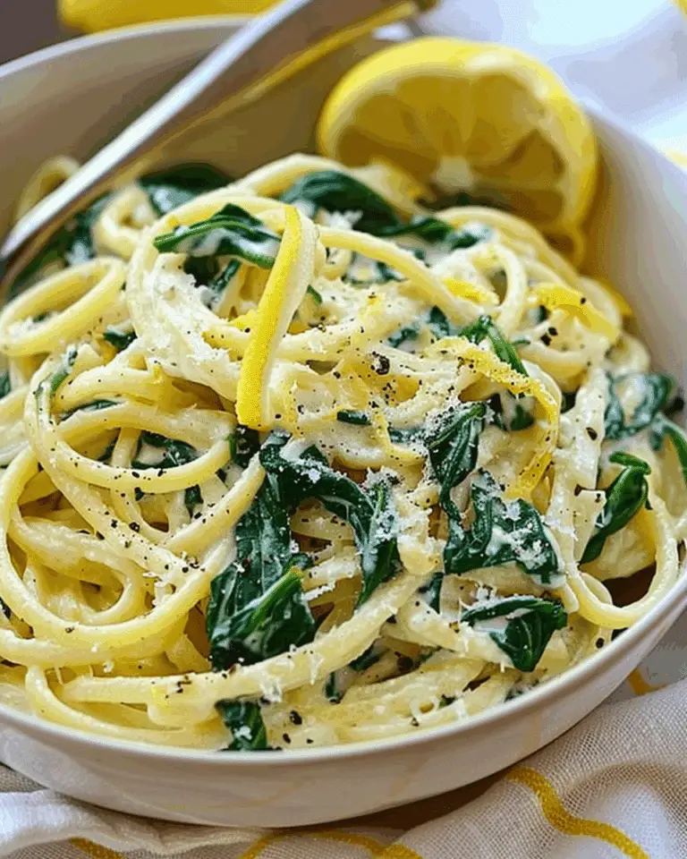 Zesty Lemon Ricotta and Spinach Pasta