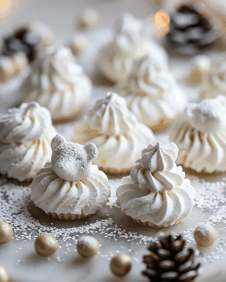 Polar Bear Meringue Kisses