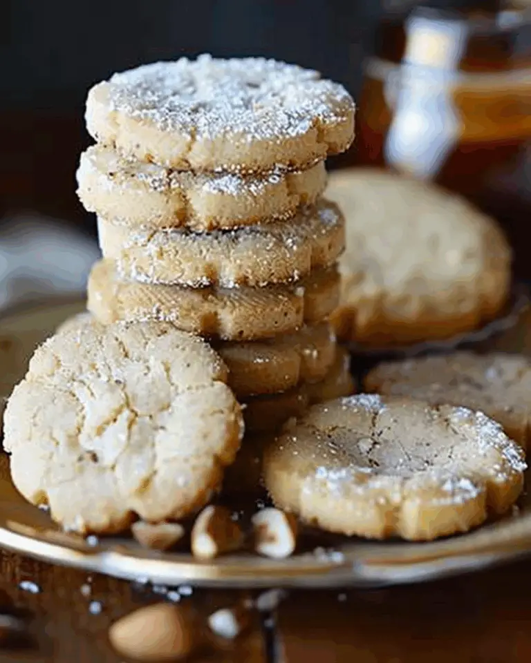Hazelnut Shortbread Cookies