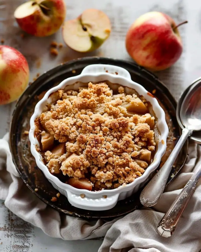 Rustic Individual Apple Crumbles with Maple Oat Topping