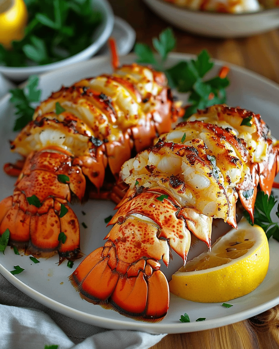 Lobster Withoit Shell Garlic Butter Lobster Tail - Julia Meals