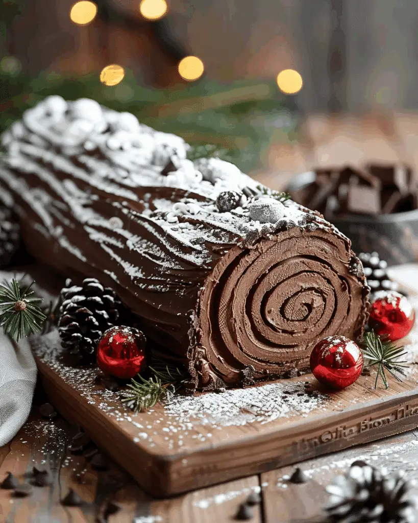 Chocolate Yule Log (Bûche de Noël)