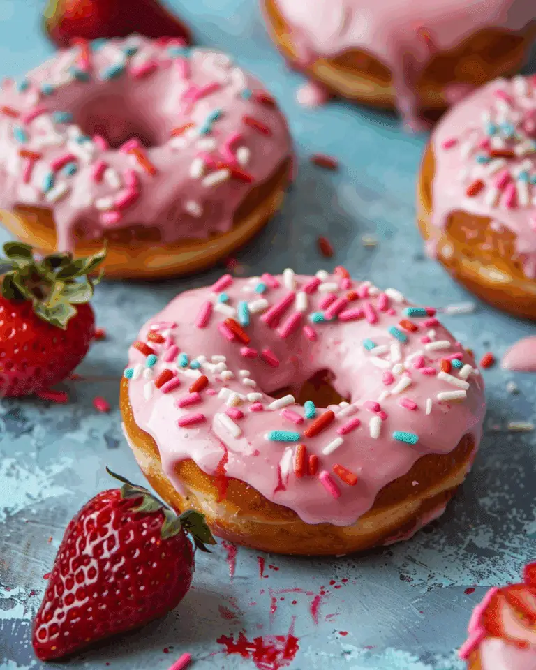 Strawberry Cheesecake Donuts