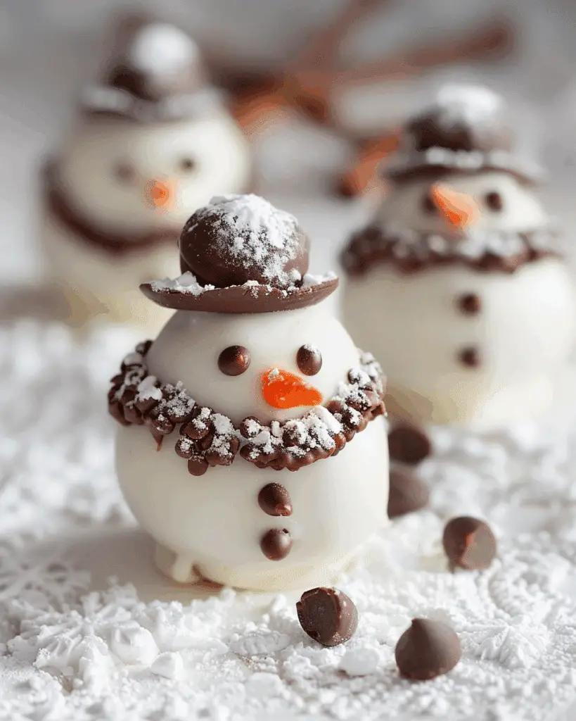 Cute Snowmen Truffles