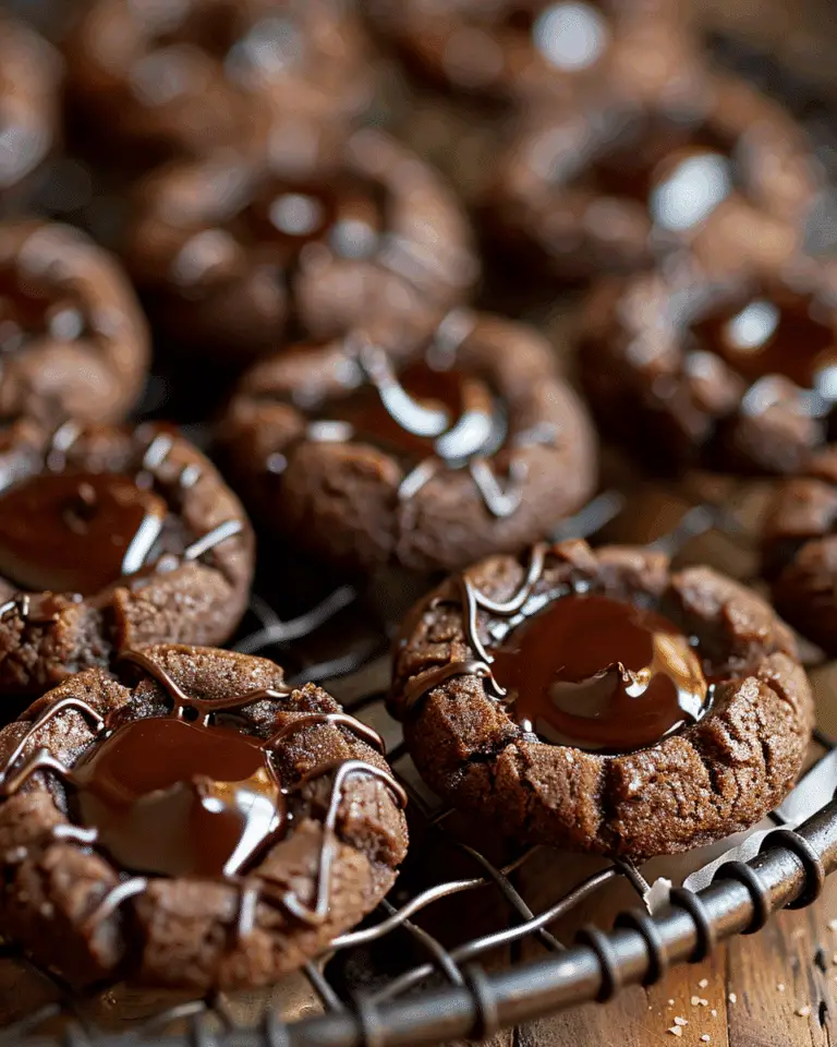 Chocolate Thumbprint Cookies