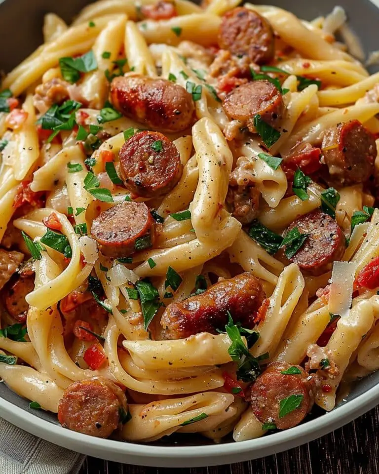 Creamy Cajun Sausage Pasta