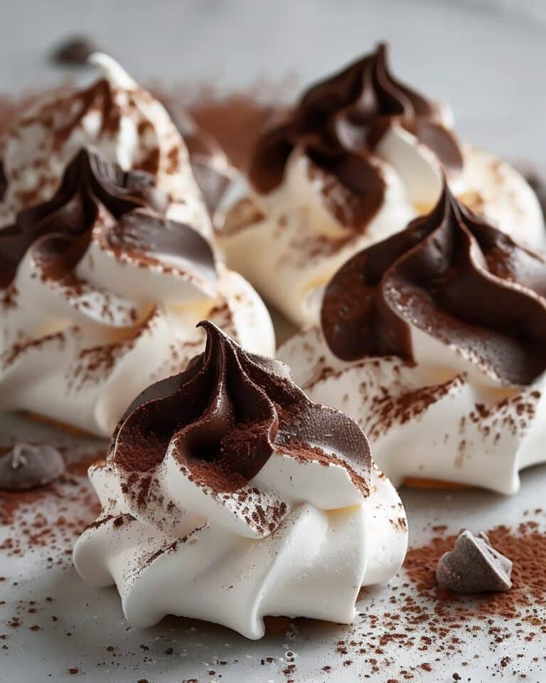Chocolate Dipped Meringue Cookies