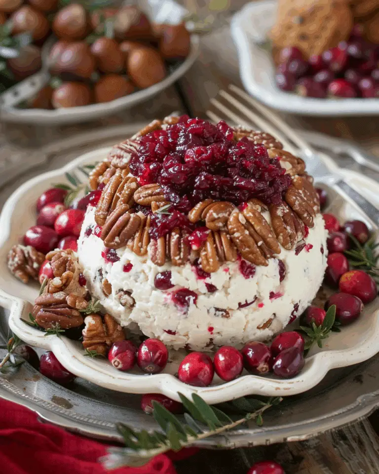Cranberry Pecan Goat Cheese Ball