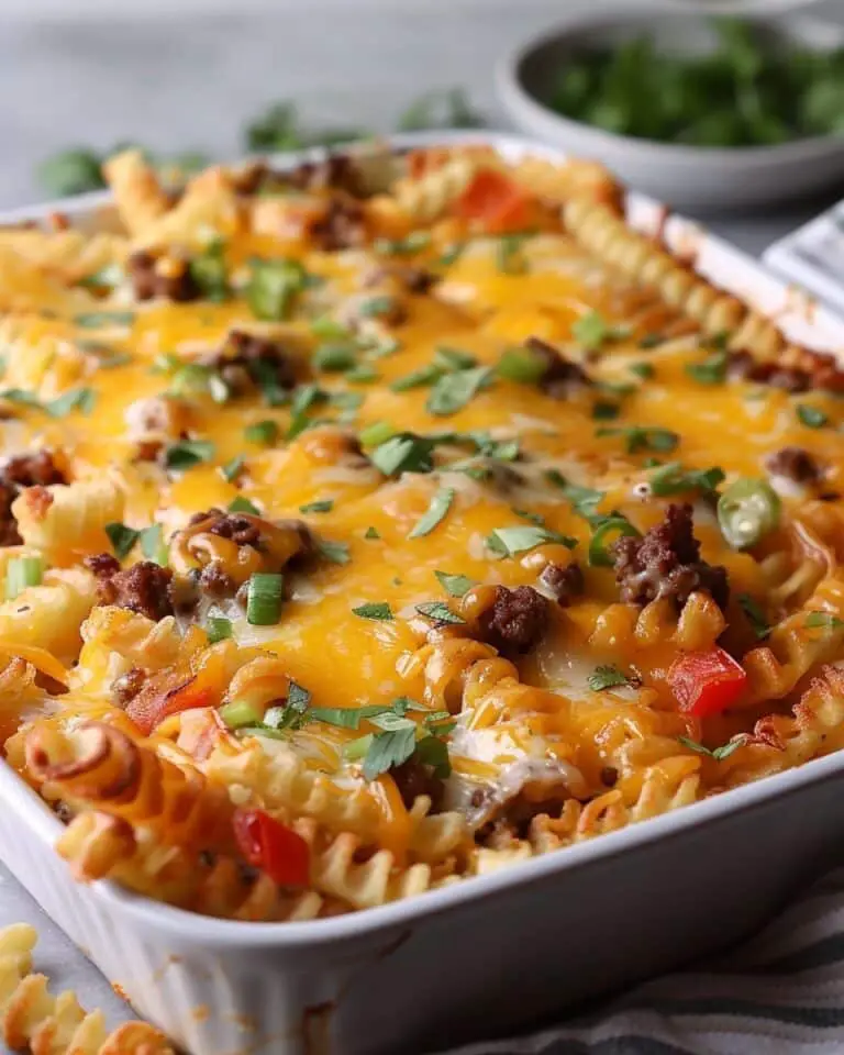 Cheeseburger French Fry Bake