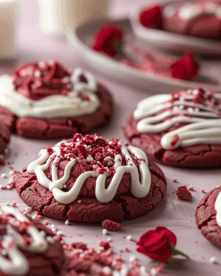Easy Hershey’s Red Velvet Blossoms Cookies