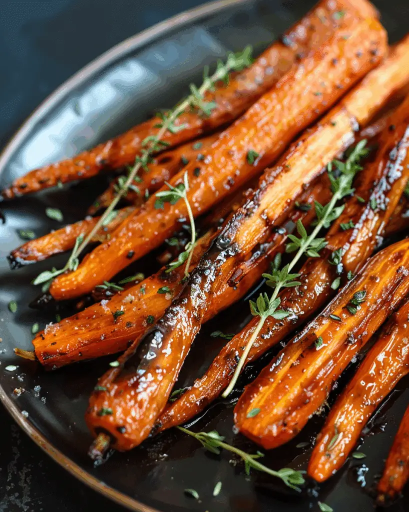 Honey Balsamic Roasted Carrots