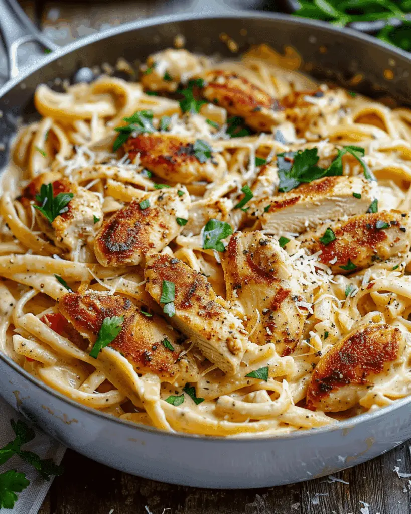Cajun Chicken Pasta in Creamy Parmesan Garlic Sauce