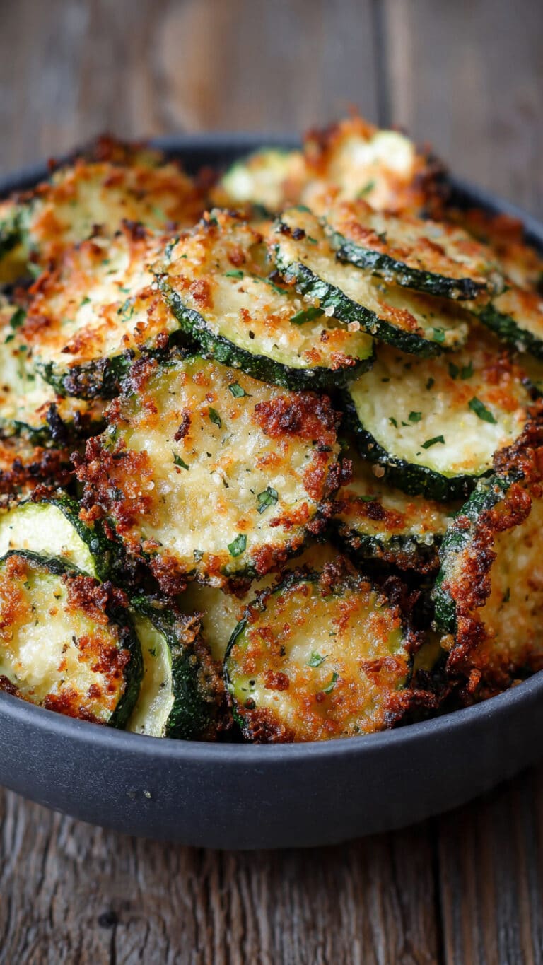 Crispy Baked Parmesan Zucchini