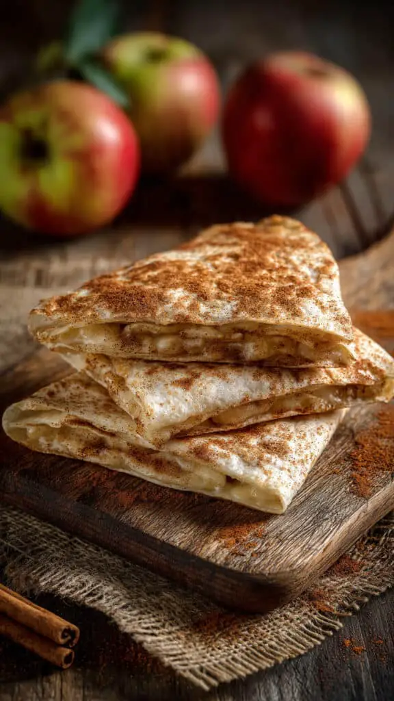 Apple Cinnamon Breakfast Quesadillas