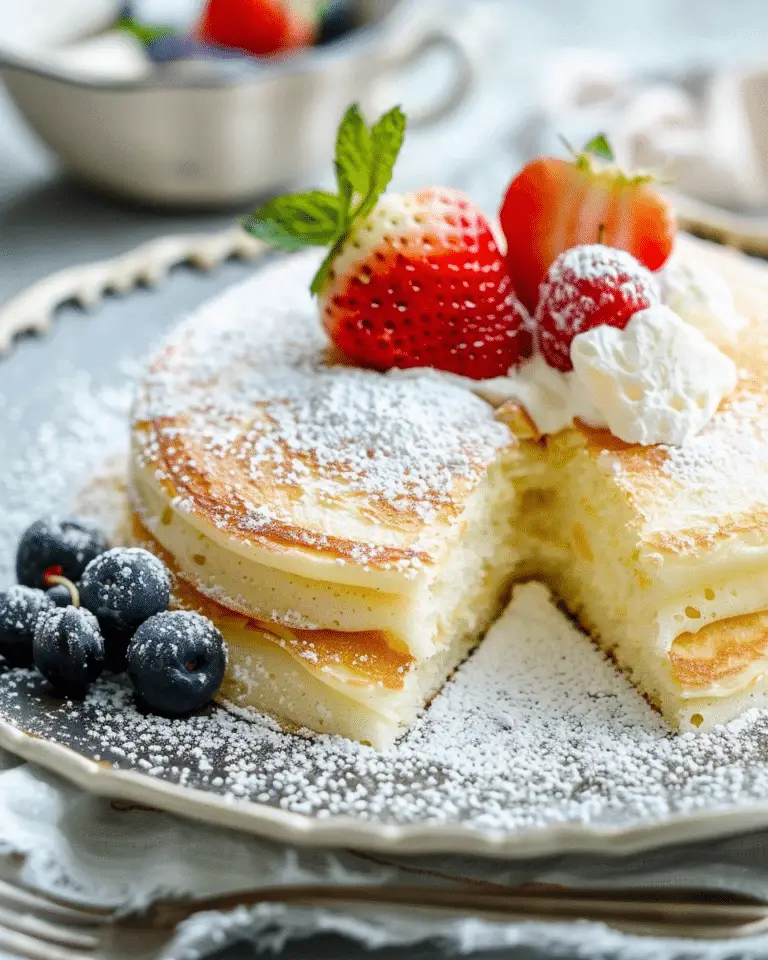 Fluffy Japanese Soufflé Pancakes