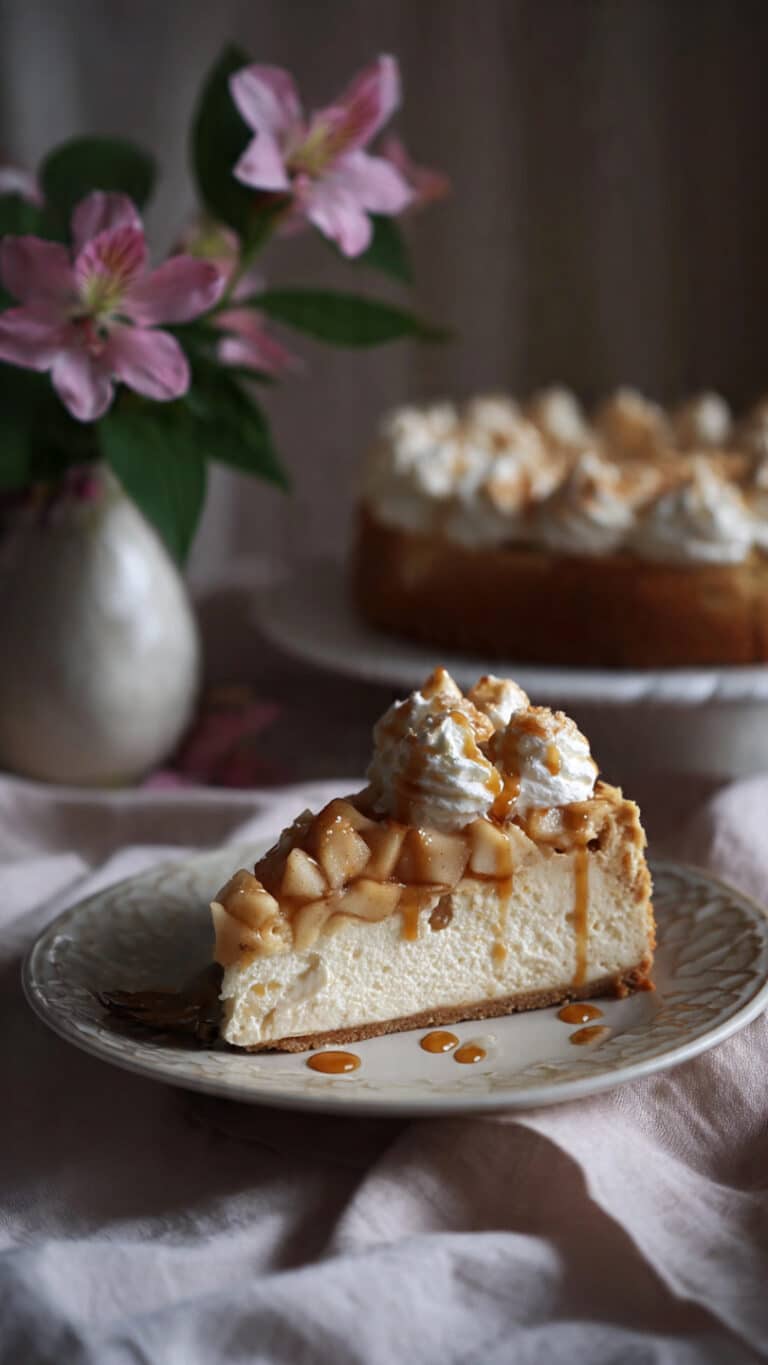 Salted Caramel Apple Pie Cheesecake