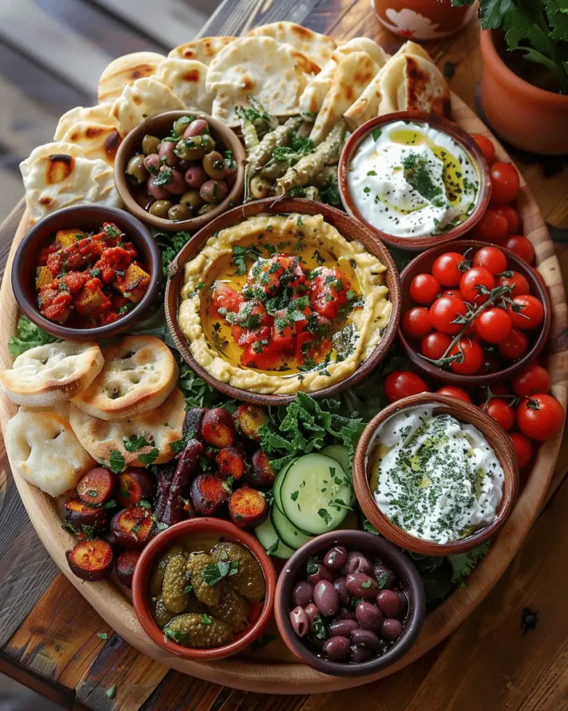 Mediterranean Mezze Tapas Platter