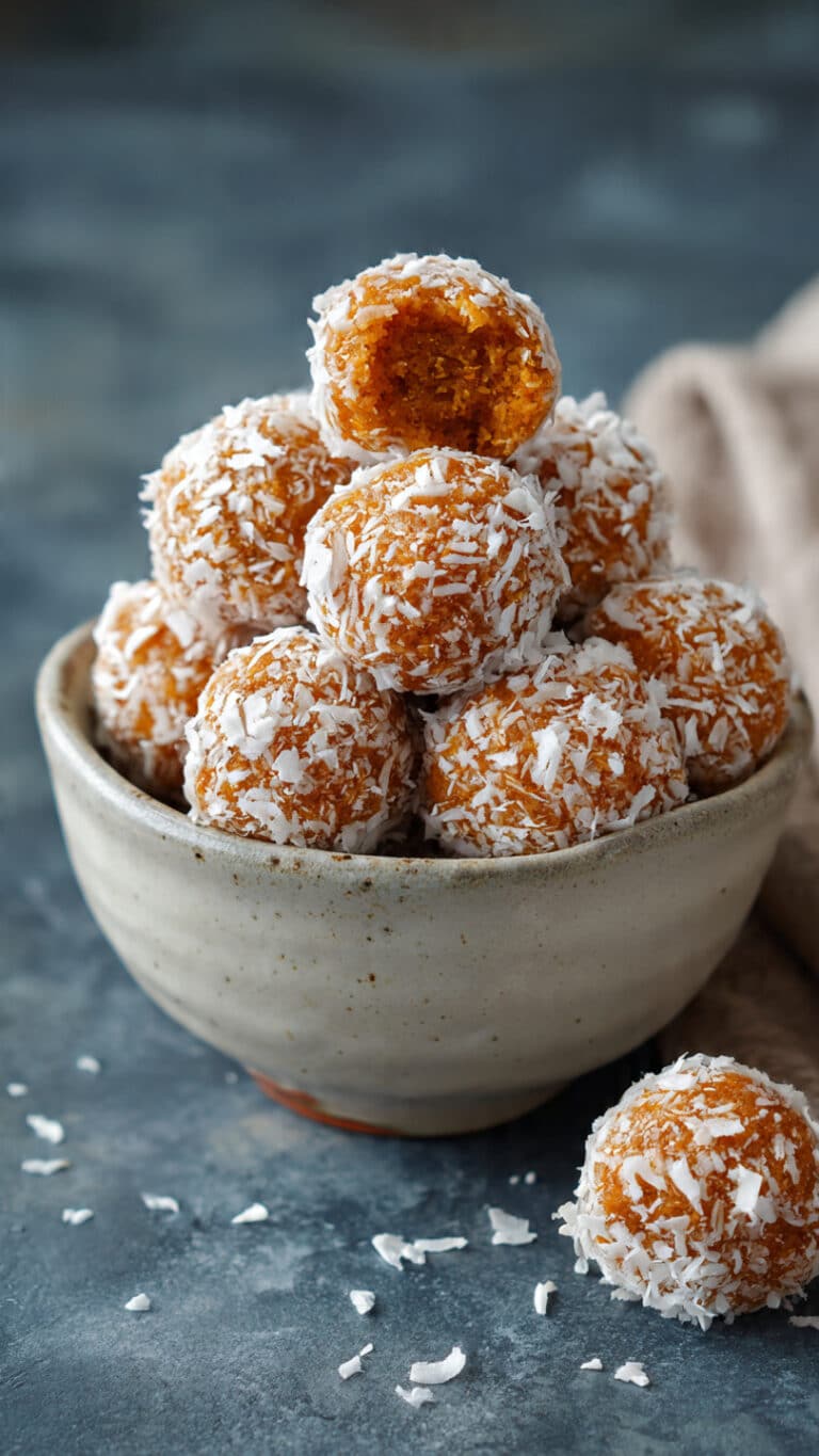 No Bake Pumpkin Balls