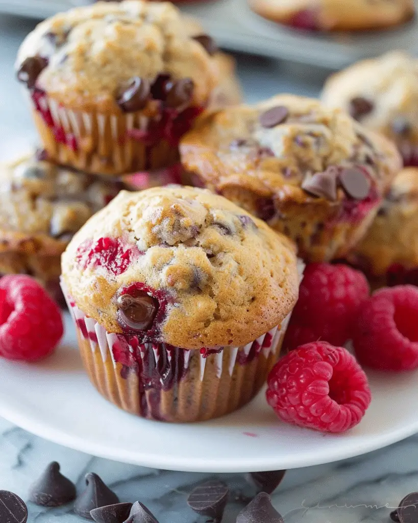 Raspberry and Chocolate Chip Muffins