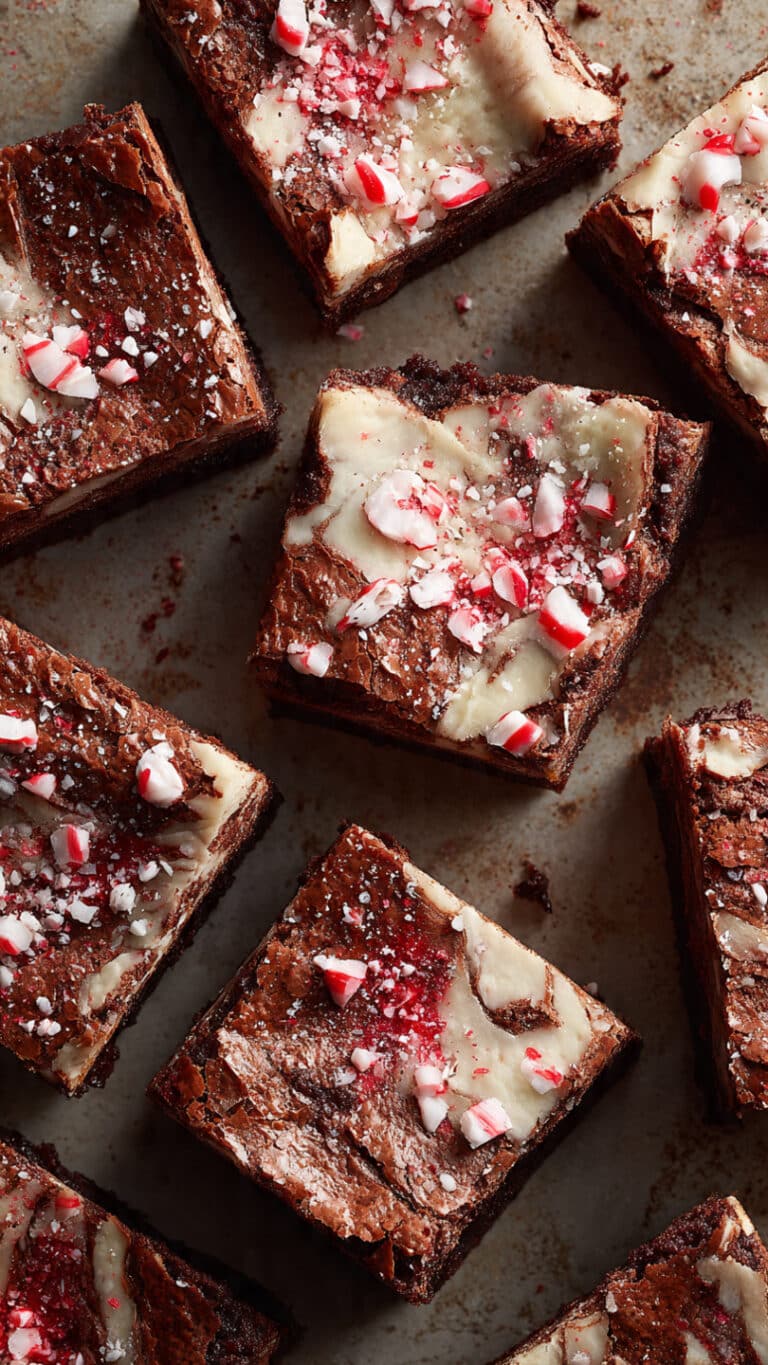 Peppermint Bark Brownies