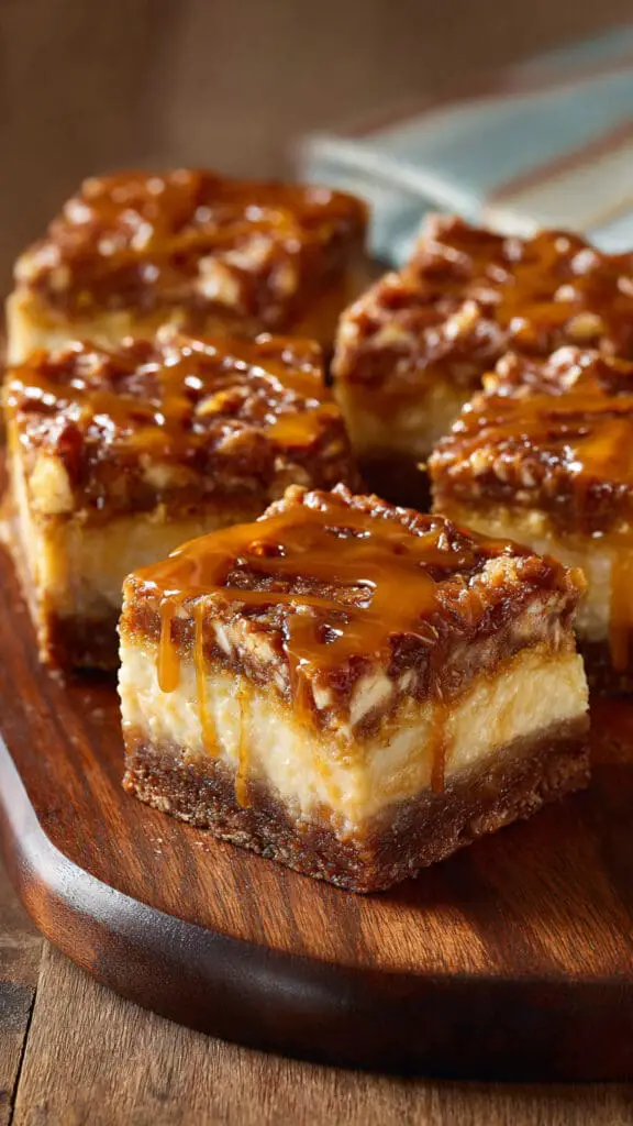 Caramel Apple Cheesecake Bars