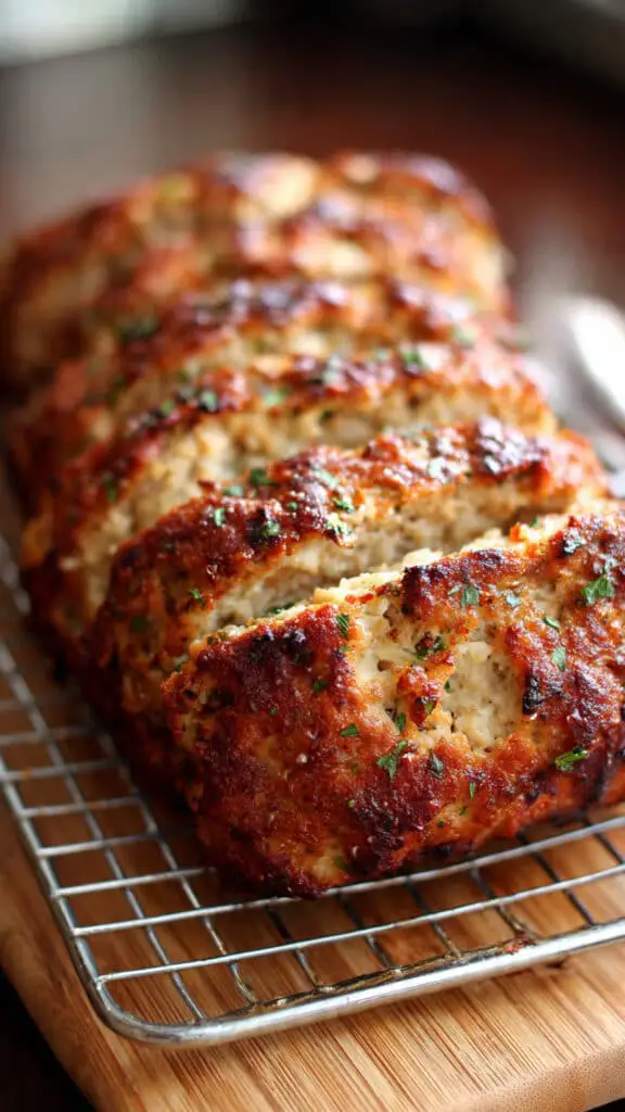 Garlic Parmesan Chicken Meatloaves