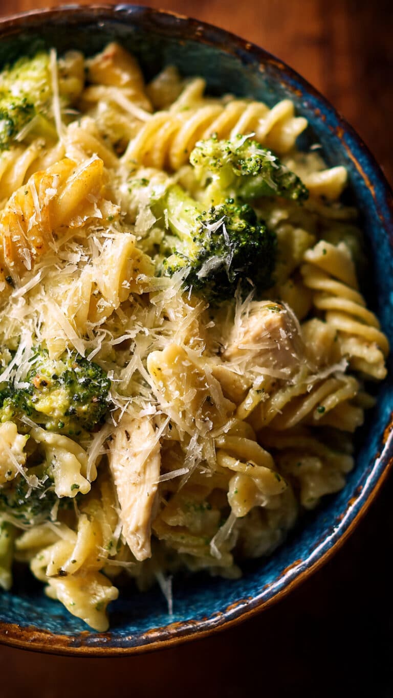 Creamy Rotisserie Chicken Broccoli Pasta